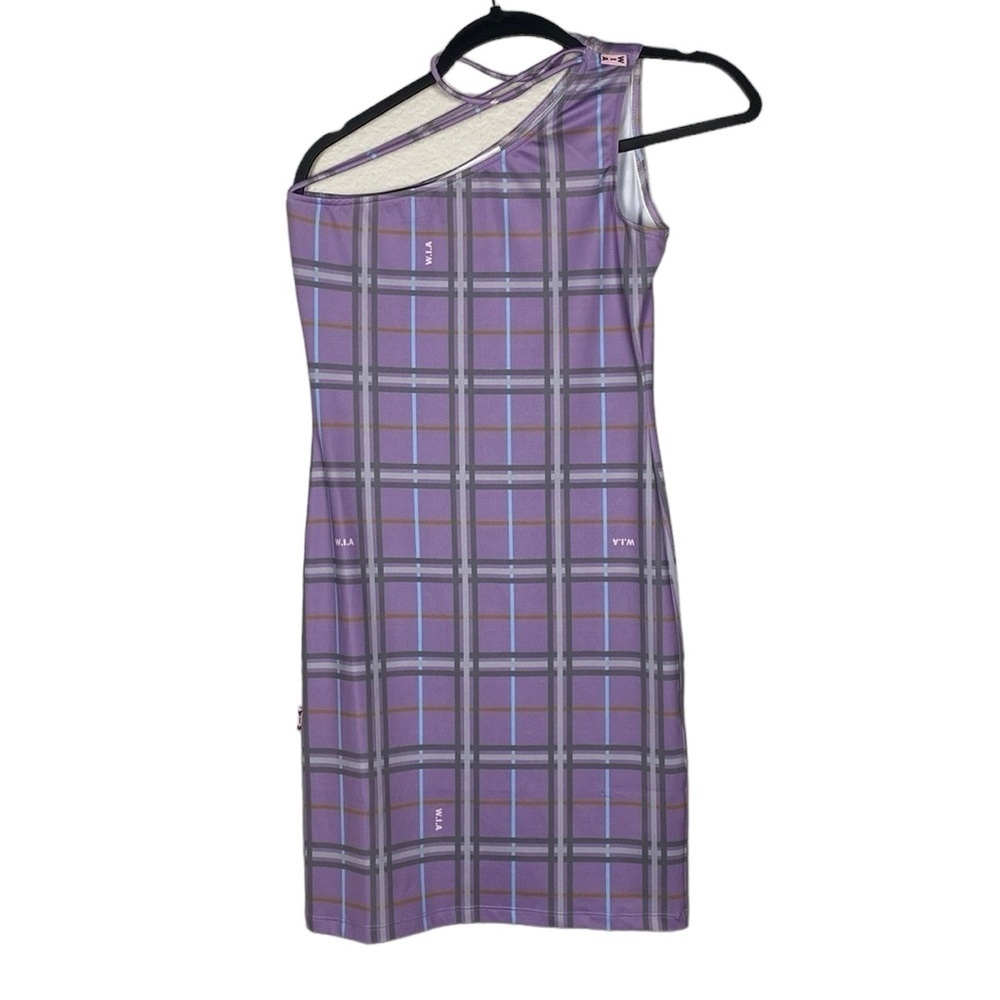 W.I.A purple forever bad mini dress
